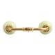 Pistachio Green Cackle Ceramic Bridge Handle